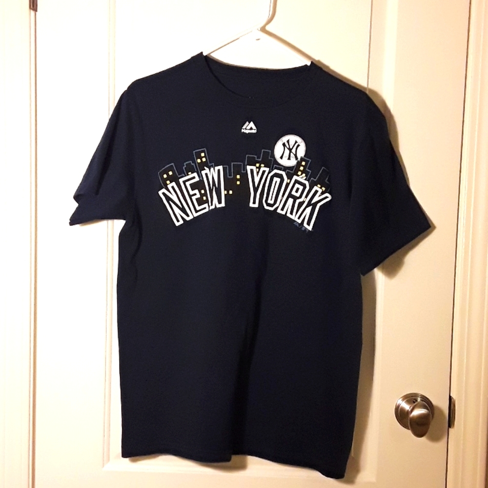 Women T-shirt majestic New York shirt large